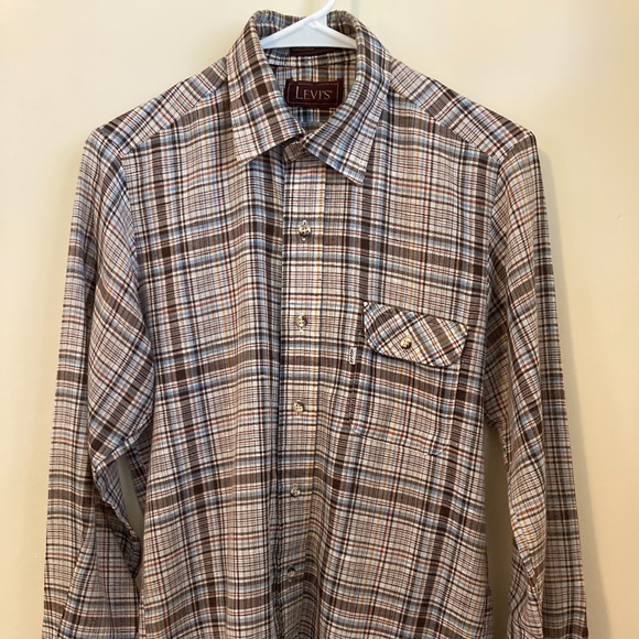 Vintage Levis Button Up Shirt - Made in USA - Picture 1 of 4
